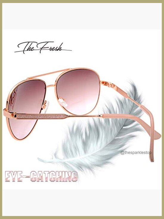 Metal Frame Aviator Sunglasses with UV400 Protection main image 2